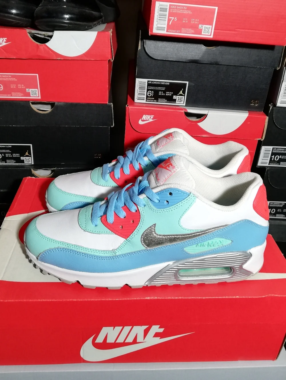 NIKE AIR MAX 90S PEEMIUM WOMEN US SIZE 8.5 BRAND NEW COME WITH BOX - Picture 4 of 13